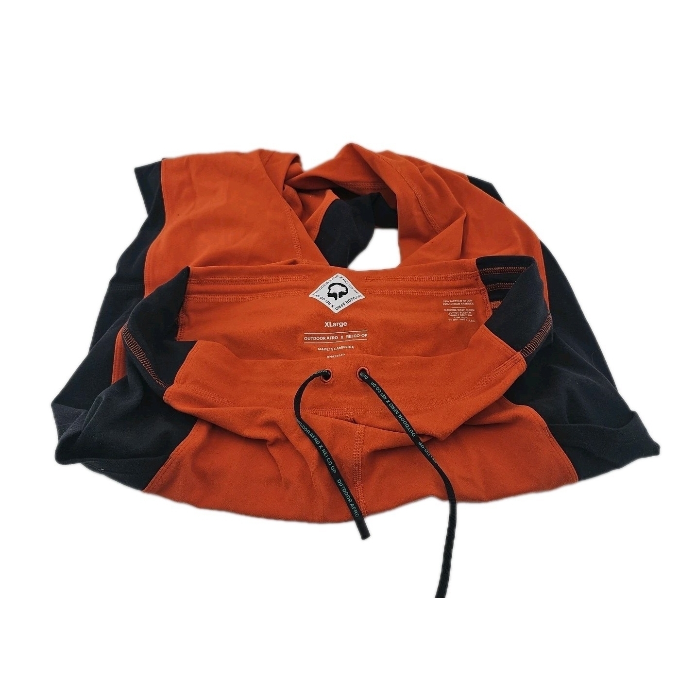 Outdoor Afro Rei Coop X Large Yoga Pants Orange Black Pockets